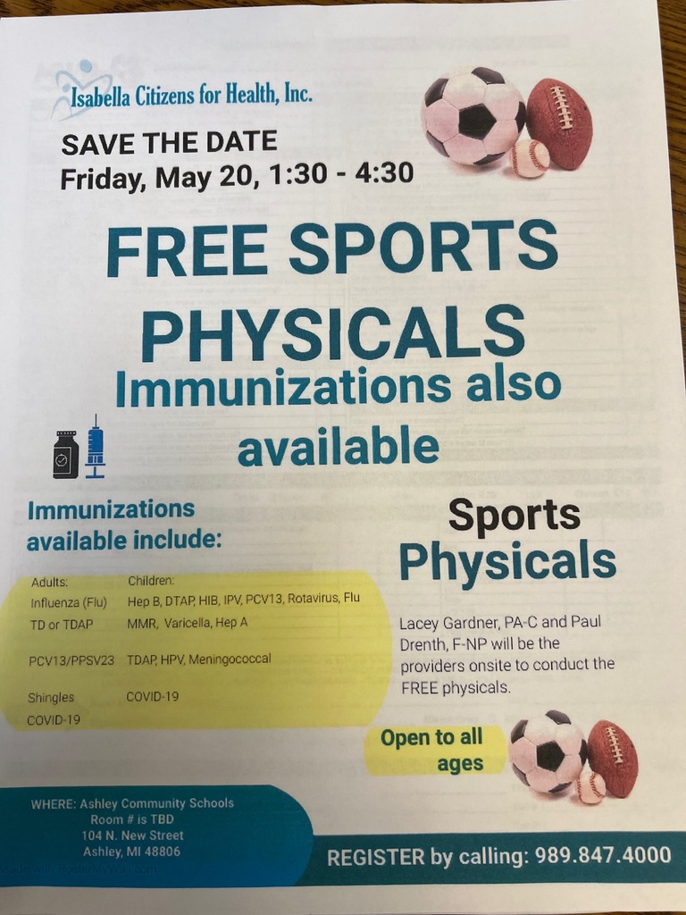 Free Sport Physicals 